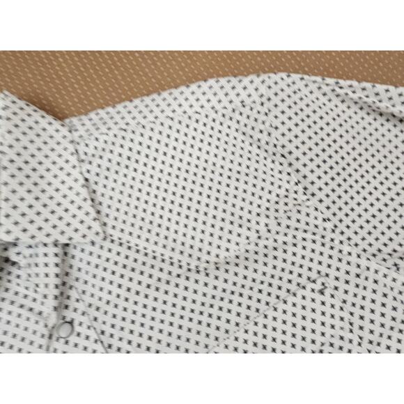 Rafter C Cowboy Collection Pro Flex 45 Performance Medium White Geometric Shirt - Picture 7 of 15